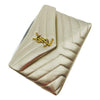 Saint Laurent Monogram Loulou Small Embossed Metallic Gold Leather Shoulder Bag