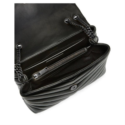 Saint Laurent Monogram Loulou Small Quilted Noir Black Leather Shoulder Bag