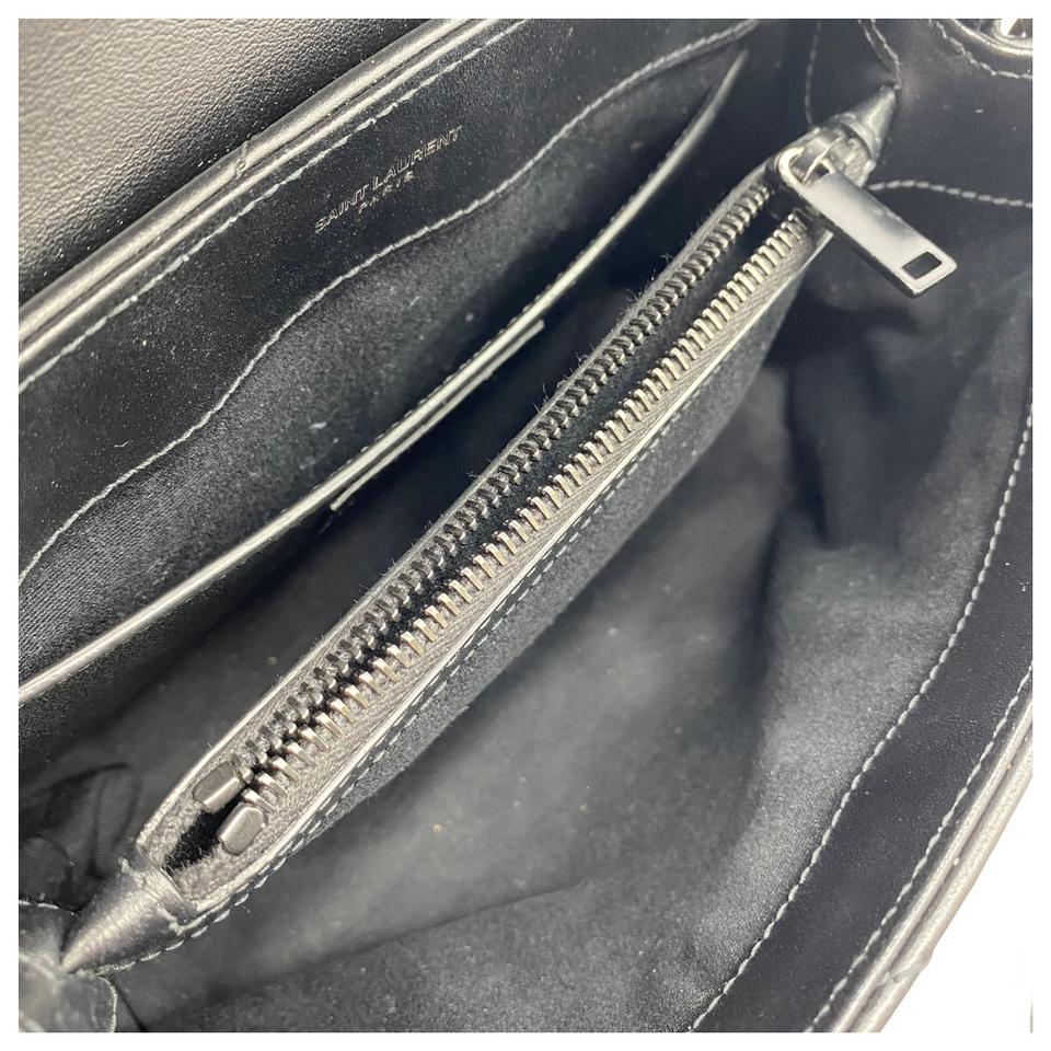 Saint Laurent Monogram Loulou Small Quilted Noir Black Leather Shoulder Bag