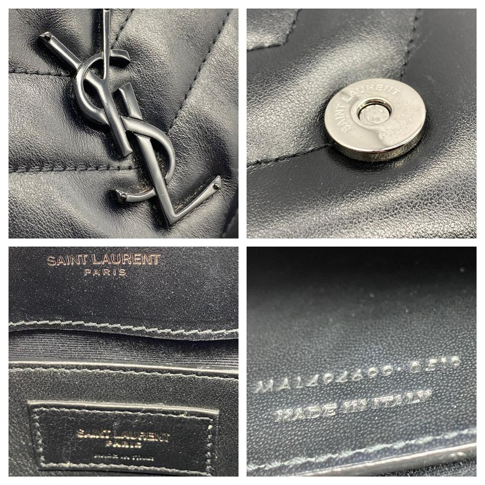 Saint Laurent Monogram Loulou Small Quilted Noir Black Leather Shoulder Bag