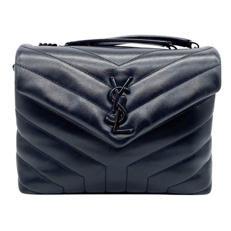 Saint Laurent Monogram Loulou Small Quilted Noir Black Leather Shoulder Bag