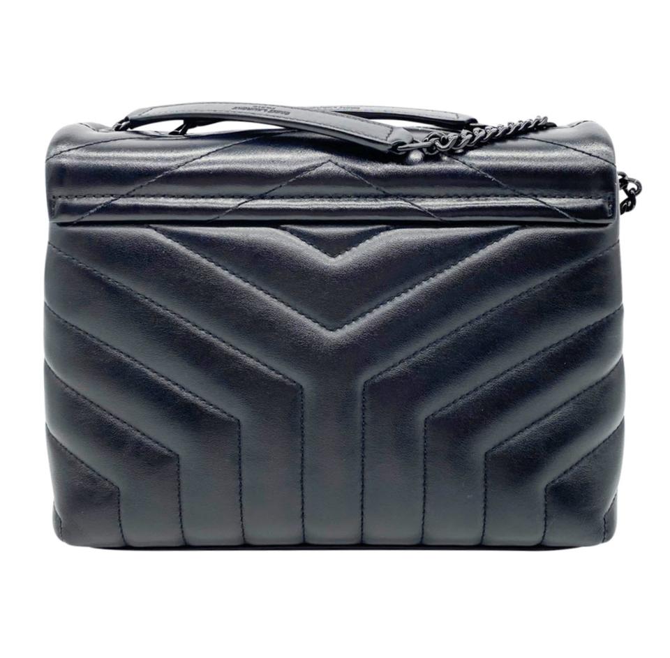 Grey Loulou small quilted-leather shoulder bag