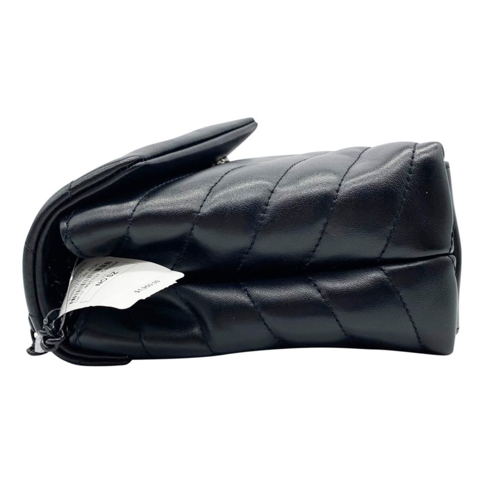 Saint Laurent Monogram Loulou Small Quilted Noir Black Leather Shoulder Bag