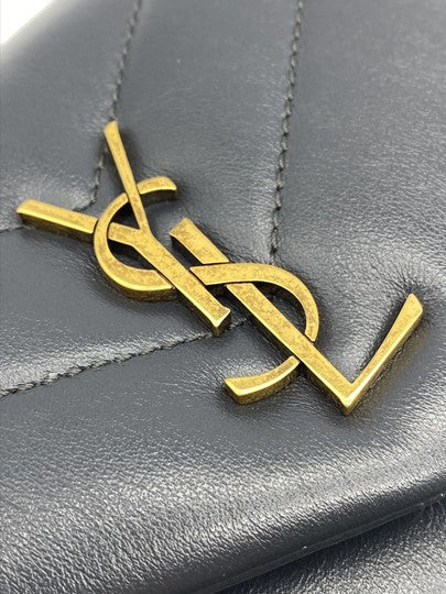 Saint Laurent Monogram Loulou Toy Monogram Dark Smog Grey Leather Shoulder Bag