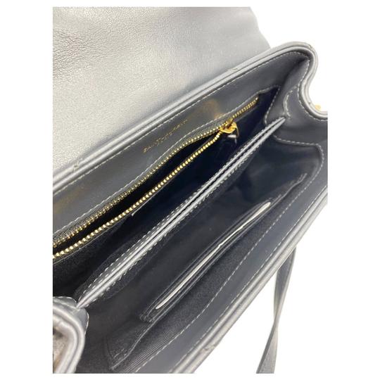 Saint Laurent Monogram Loulou Toy Monogram Dark Smog Grey Leather Shoulder Bag