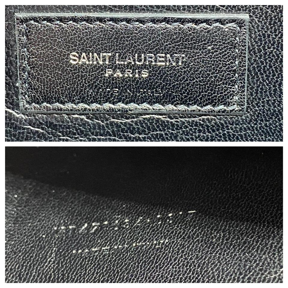 Saint Laurent Monogram Medium West Hollywood Grey Leather Shoulder Bag