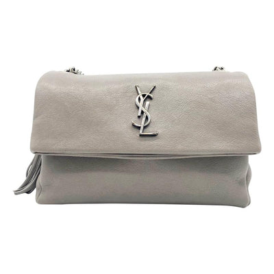 Saint Laurent Monogram Medium West Hollywood Grey Leather Shoulder Bag