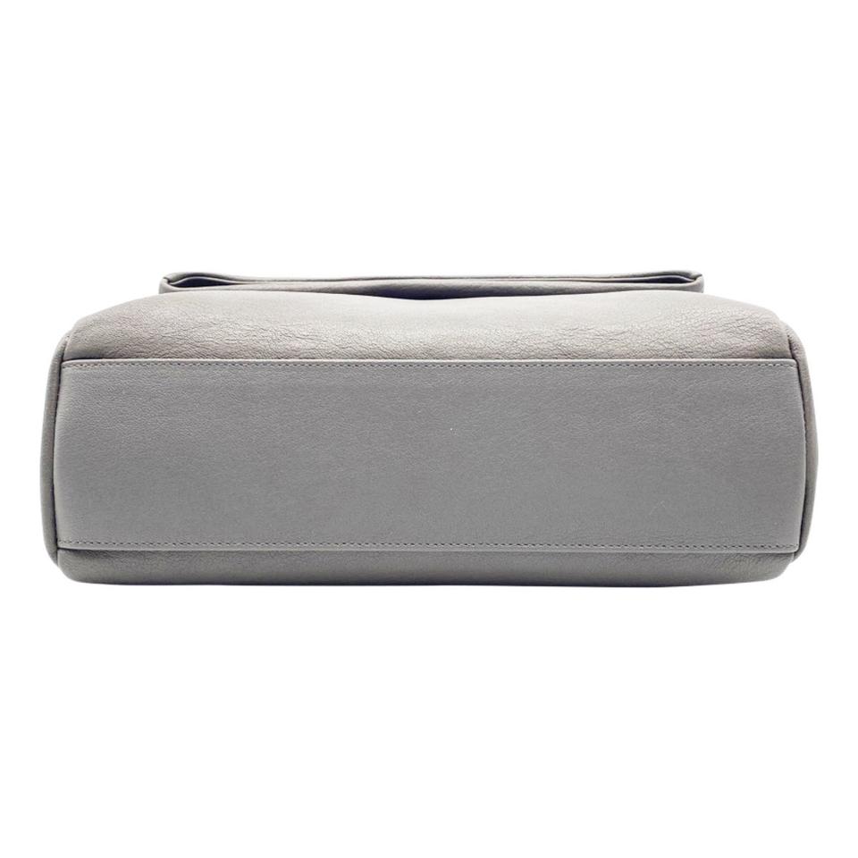 Saint Laurent Monogram Medium West Hollywood Grey Leather Shoulder Bag