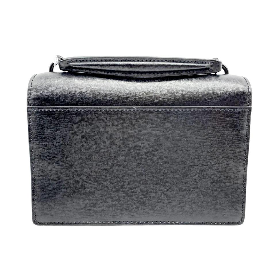 Saint Laurent Monogram Sunset Top Handle Wallet On A Chain Black Leather Noir Crossbody