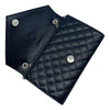 Saint Laurent Monogram Ysl Envelope Small Chain - Silver Hardware Black Leather Shoulder Bag
