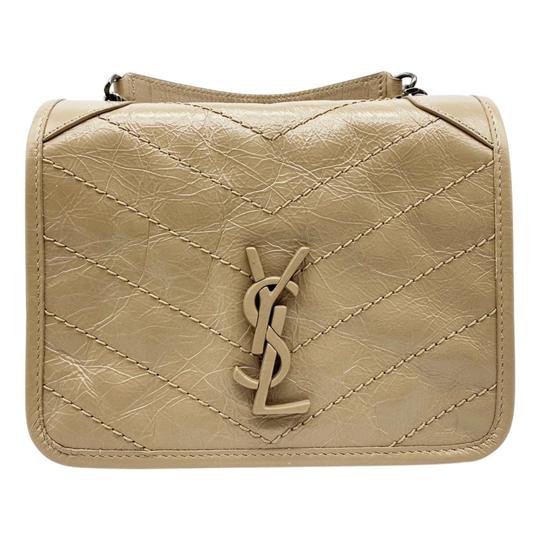 Saint Laurent Niki Beige Leather Cross Body Bag