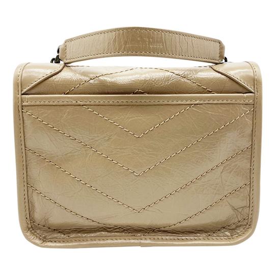 Saint Laurent Niki Beige Leather Cross Body Bag