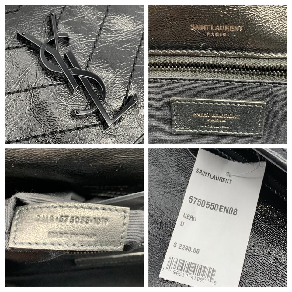 Saint Laurent Niki Medium Black Leather Shoulder Bag