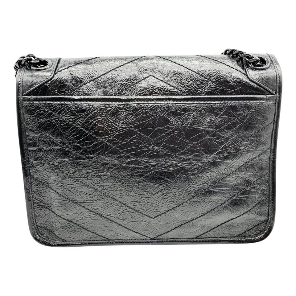 Saint Laurent Niki Medium Black Leather Shoulder Bag