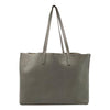 Saint Laurent Shopping Shoulder Bag Monogram with Pouch Grey Leather Tote