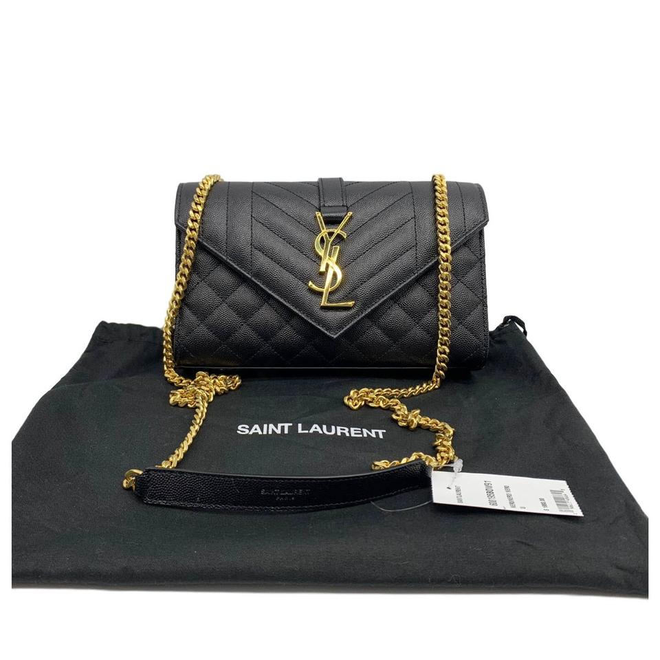 Saint Laurent Small Envelope Leather Shoulder Bag