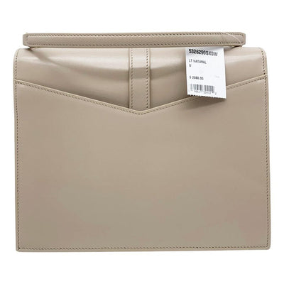 Saint Laurent Sulpice Medium Monogram Light Natural Beige Leather Shoulder Bag