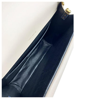 Saint Laurent Sulpice Medium Monogram Light Natural Beige Leather Shoulder Bag