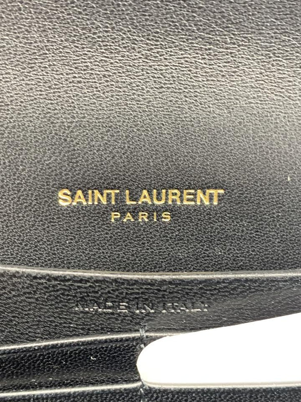 Saint Laurent Vicky Small Wallet On A Chain Black Leather Shoulder Bag ...