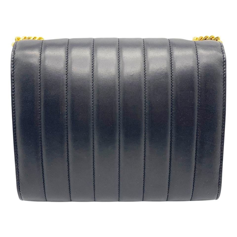Saint Laurent Vicky Small Wallet On A Chain Black Leather Shoulder Bag