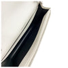 Saint Laurent Wallet Monogram Envelope Chevron Chain Woc White Leather Shoulder Bag