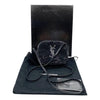 Saint Laurent Lou Camera Monogram Blogger Sequin Patent Black Leather Shoulder Bag