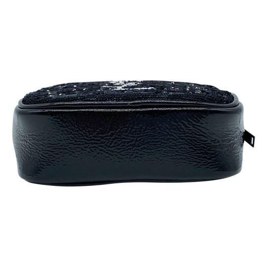 Saint Laurent Lou Camera Monogram Blogger Sequin Patent Black Leather Shoulder Bag