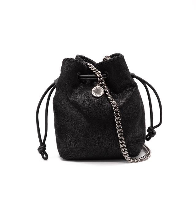 Stella McCartney Bucket Falabella Micro Black Faux Leather Shoulder Bag