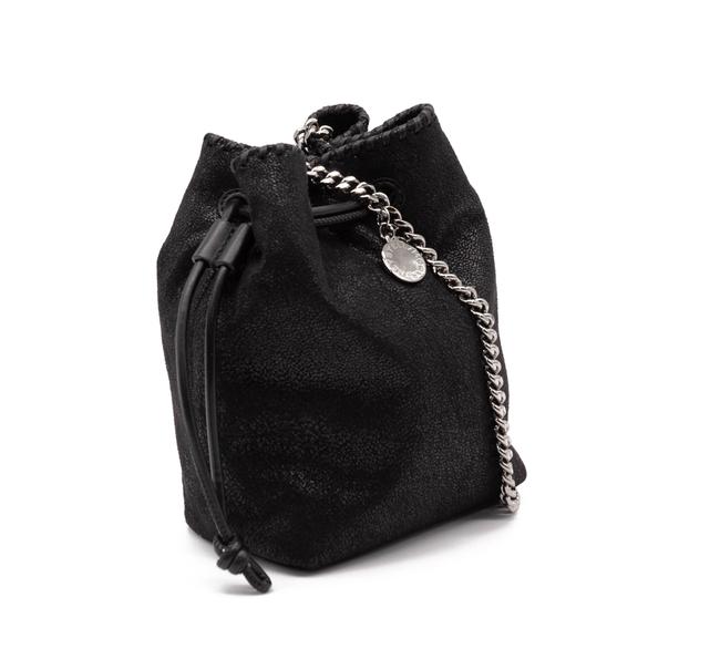 Stella McCartney Bucket Falabella Micro Black Faux Leather Shoulder Bag