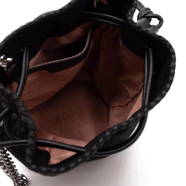 Stella McCartney Bucket Falabella Micro Black Faux Leather Shoulder Bag