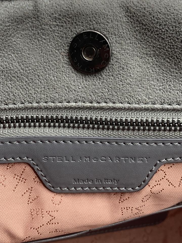 Stella McCartney Falabella East West Quilted Tote Light Grey Shopper