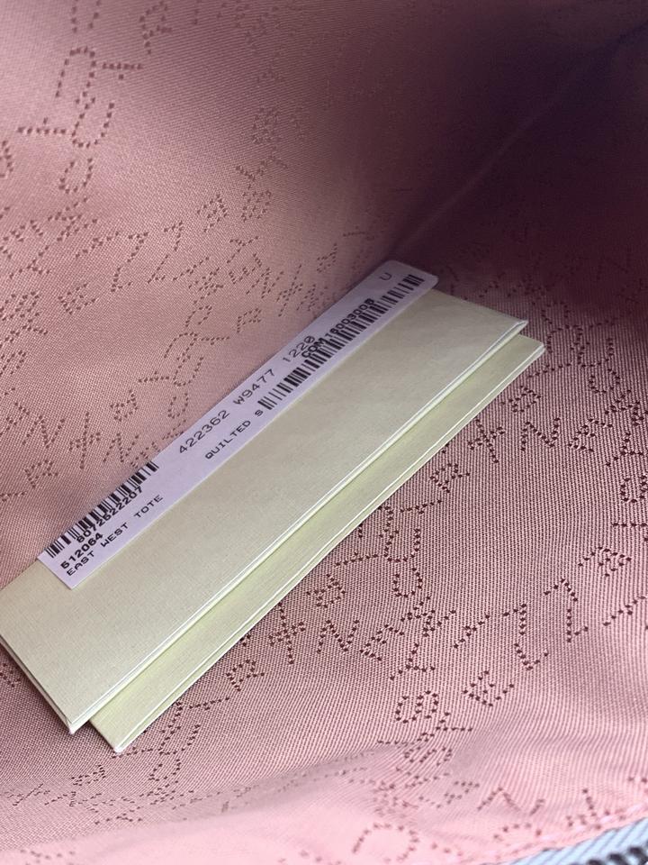 Stella McCartney Falabella East West Quilted Tote Light Grey Shopper