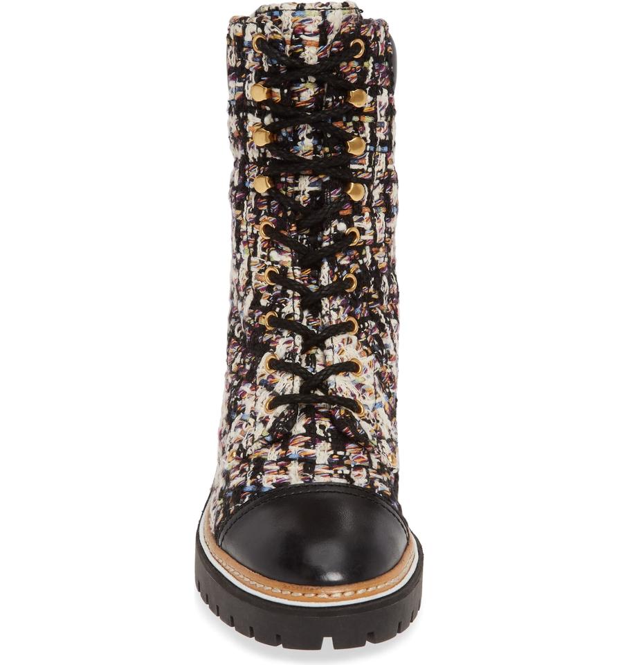 Tory Burch Black Miller Tweed Boots/Booties