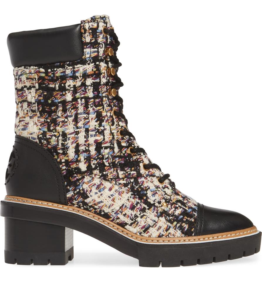 Tory Burch Black Miller Tweed Boots/Booties