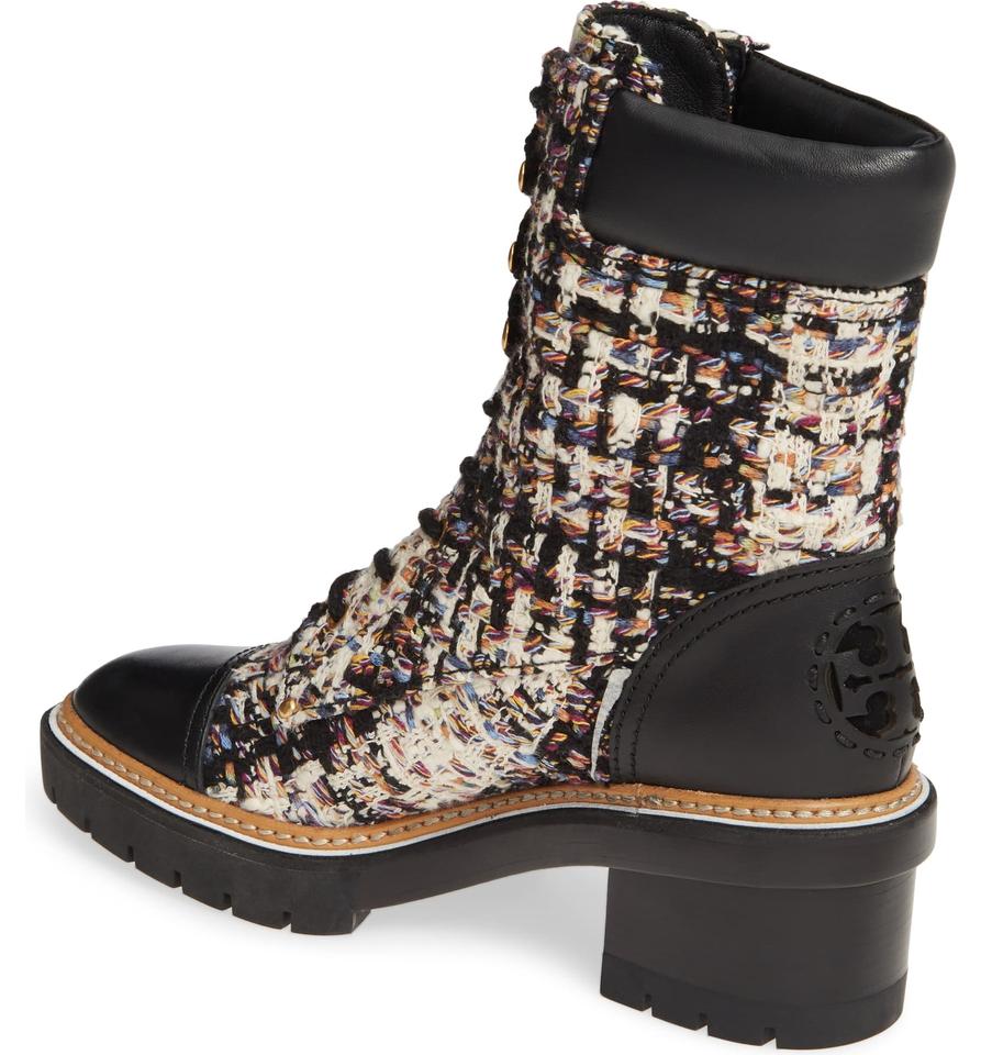 Tory Burch Black Miller Tweed Boots/Booties