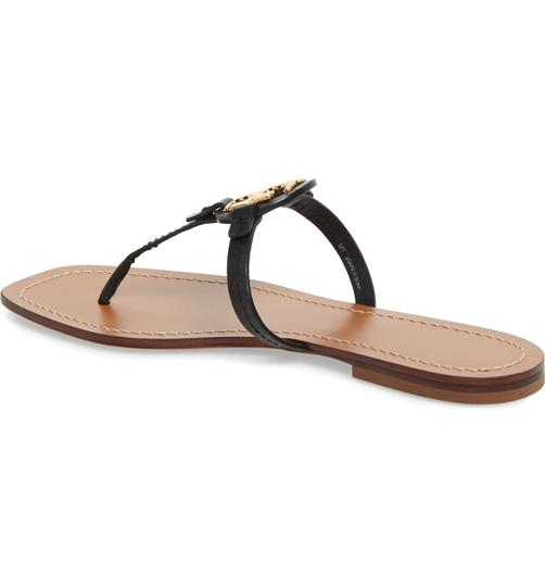 Tory Burch Black Mini Miller Flip Flop Sandals