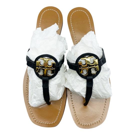 Tory Burch Black Mini Miller Flip Flop Sandals