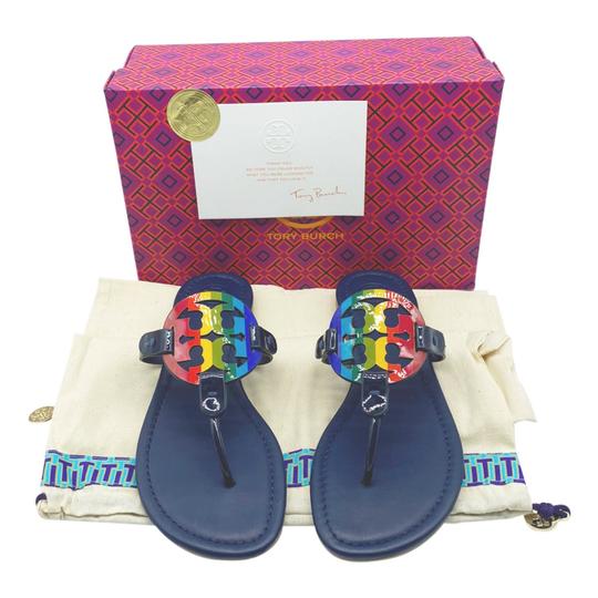 Tory Burch Blue Rainbow Miller Flip Flats