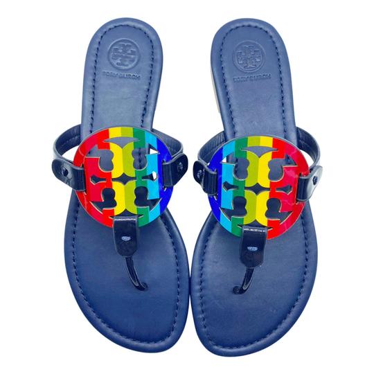 Tory Burch Blue Rainbow Miller Flip Flats