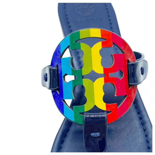 Tory Burch Blue Rainbow Miller Flip Flats