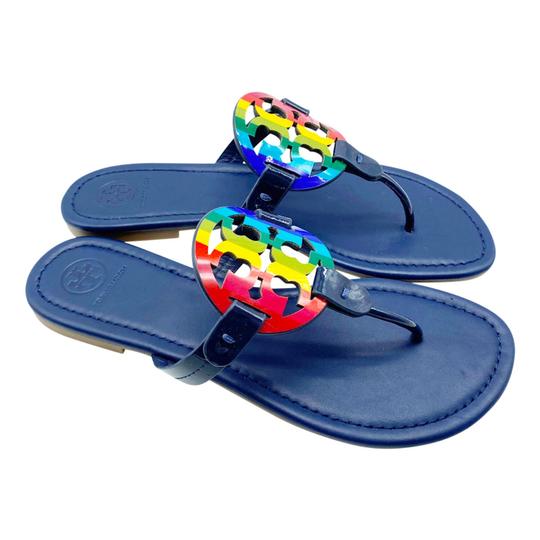 Tory Burch Blue Rainbow Miller Flip Flats