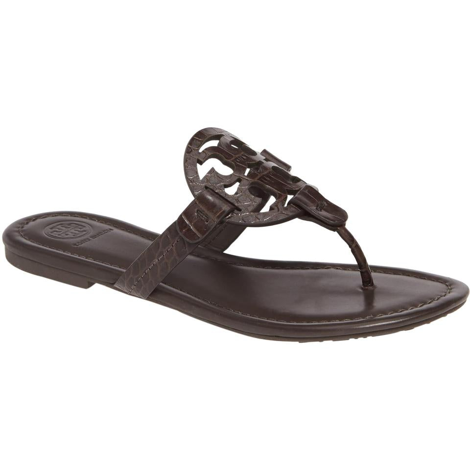 Tory Burch Brown Miller Flip Flop Sandals Size 8