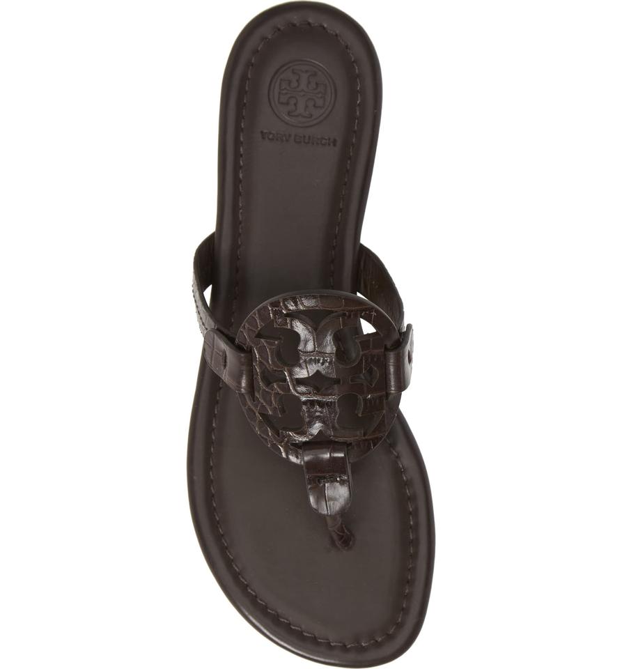 Tory Burch Brown Miller Flip Flop Sandals US Size 8