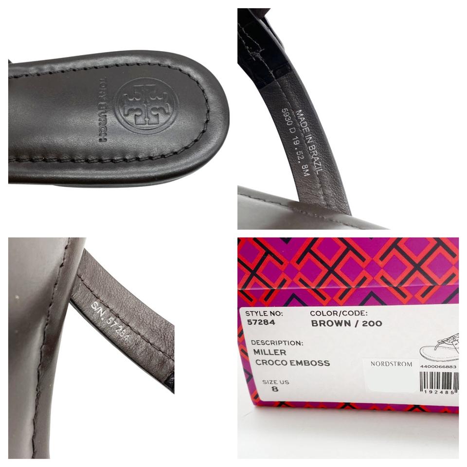 Tory Burch Brown Miller Flip Flop Sandals Size 8