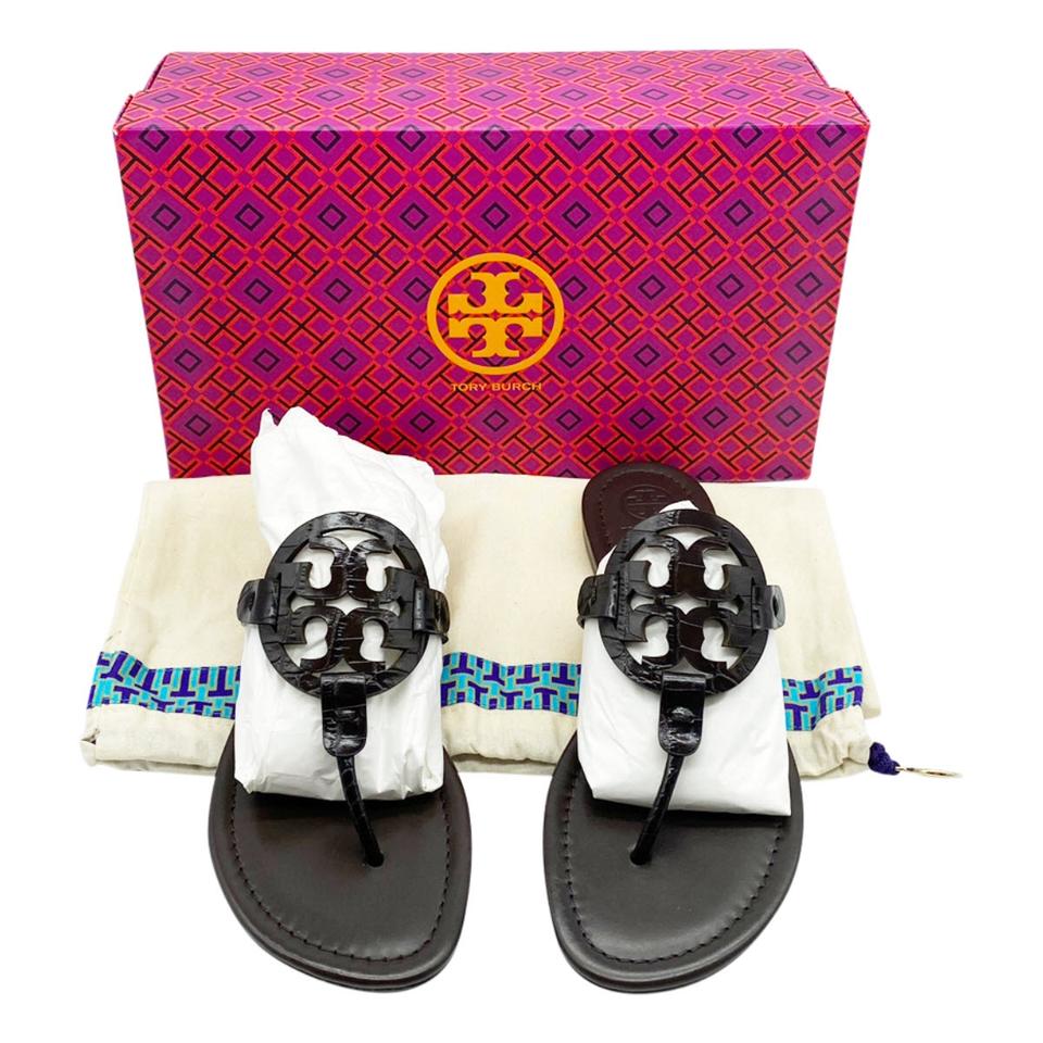 Tory Burch Brown Miller Flip Flop Sandals US Size 8