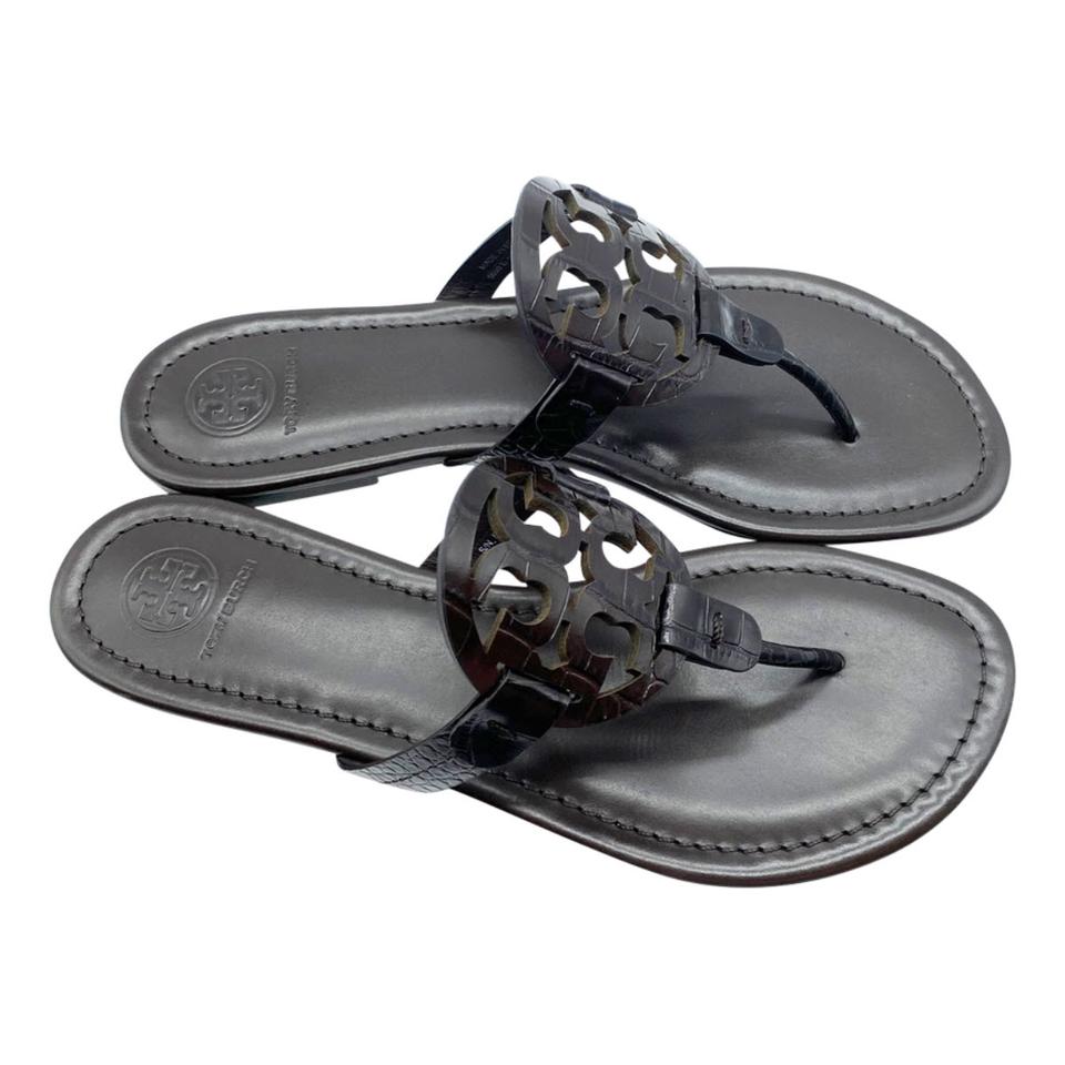 Tory Burch Brown Miller Flip Flop Sandals Size 8