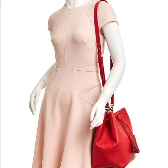 Tory Burch Bucket Bag Thea Red Leather Tote