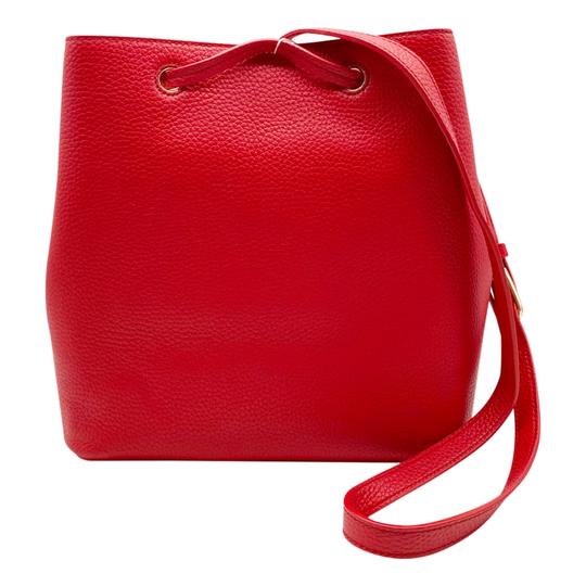 Tory Burch Bucket Bag Thea Red Leather Tote