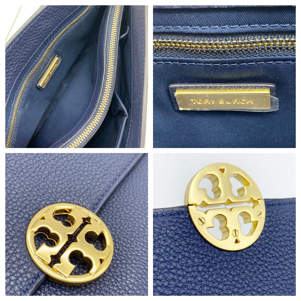 Tory Burch Chelsea Royal Blue Leather Shoulder Bag