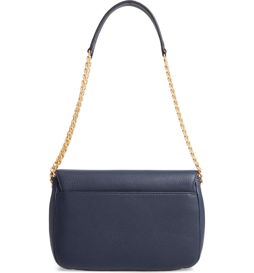 Tory Burch Chelsea Royal Blue Leather Shoulder Bag